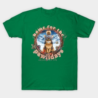 Home For The Holidays Beanie Abyssinian Life 28A T-Shirt